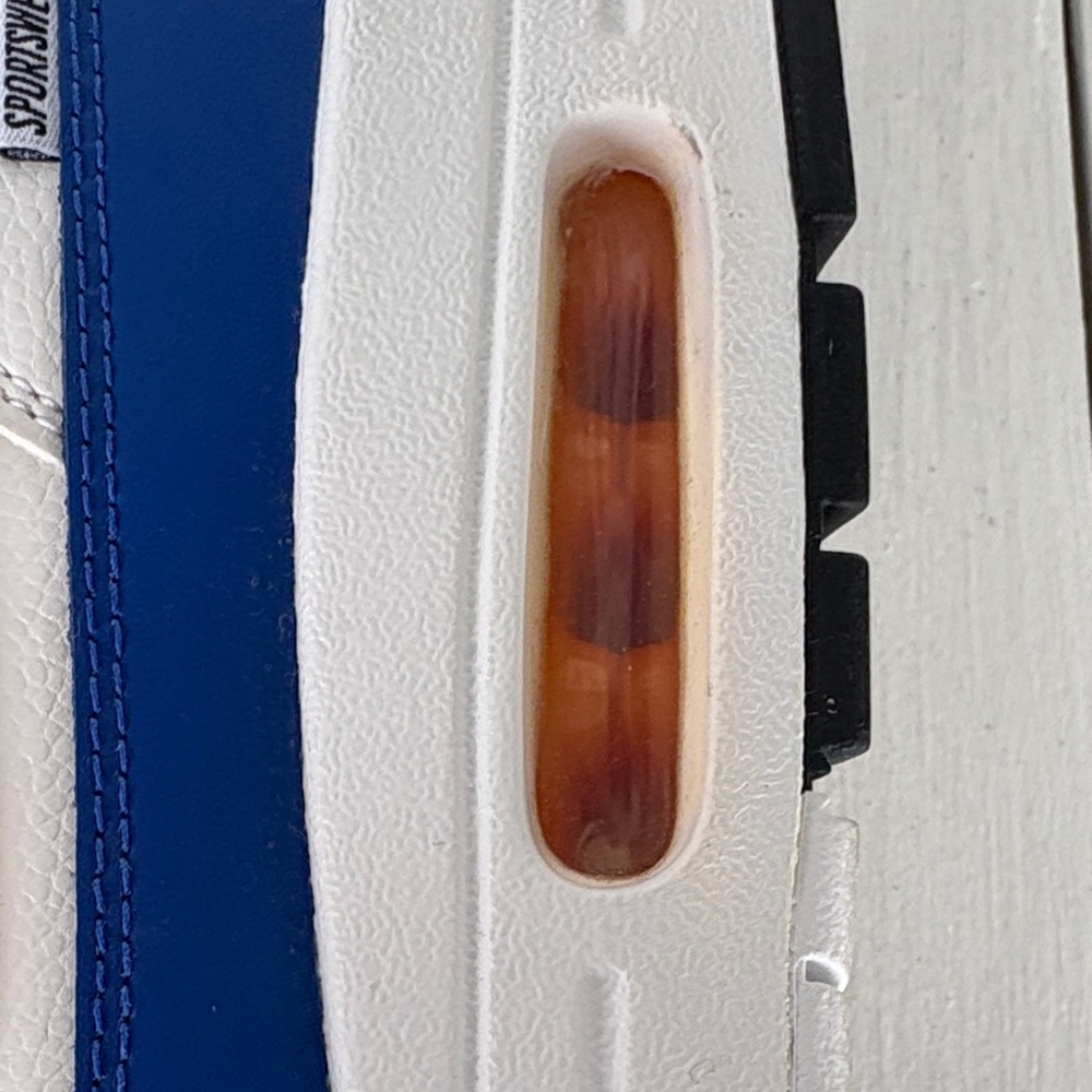 Nike Men's Sneakers in White, Blue, and Yellow - Picture 3 of 10